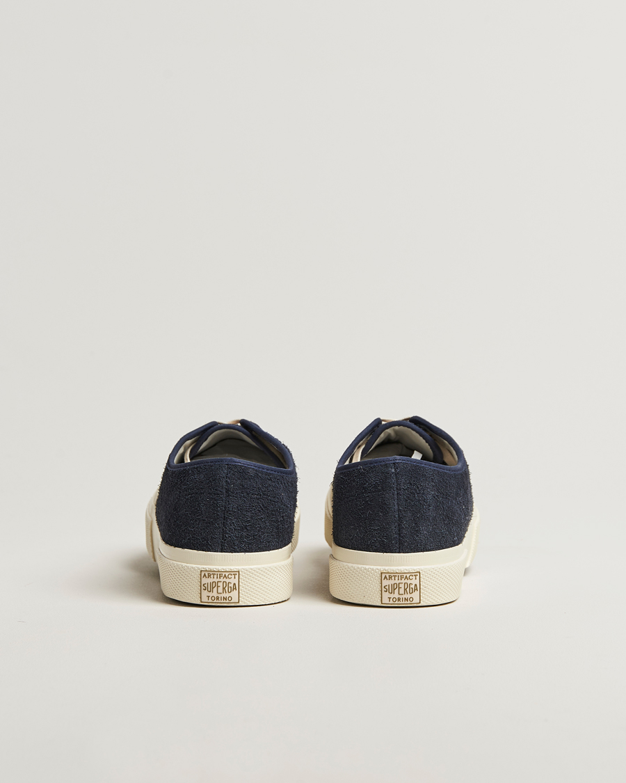 Homme | Baskets | Superga | 2432 Works Hairy Suede Navy