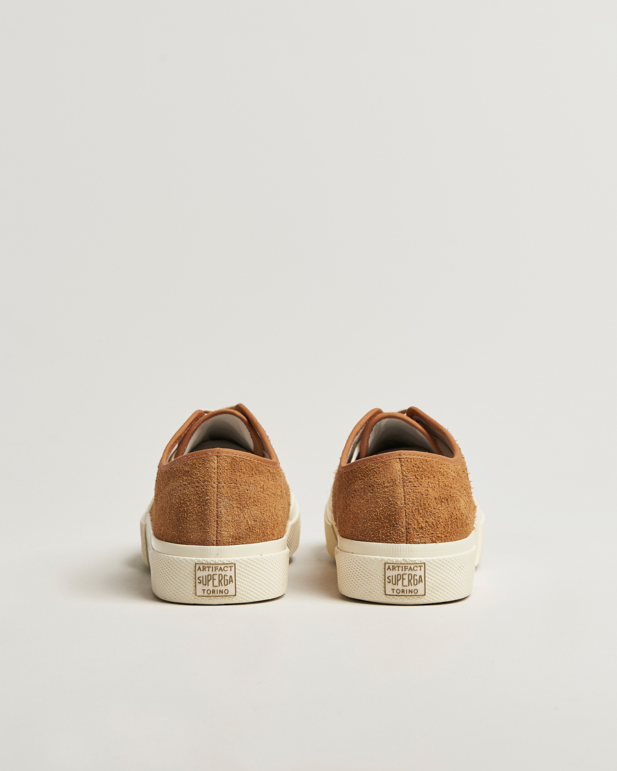 Homme | Baskets | Superga | 2432 Works Hairy Suede Tobacco
