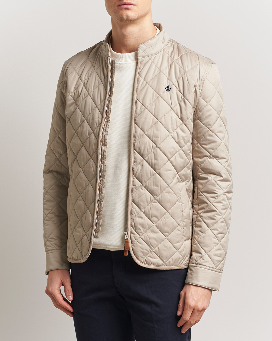 Heren | Jassen | Morris | Teddy Quilted Jacket Beige