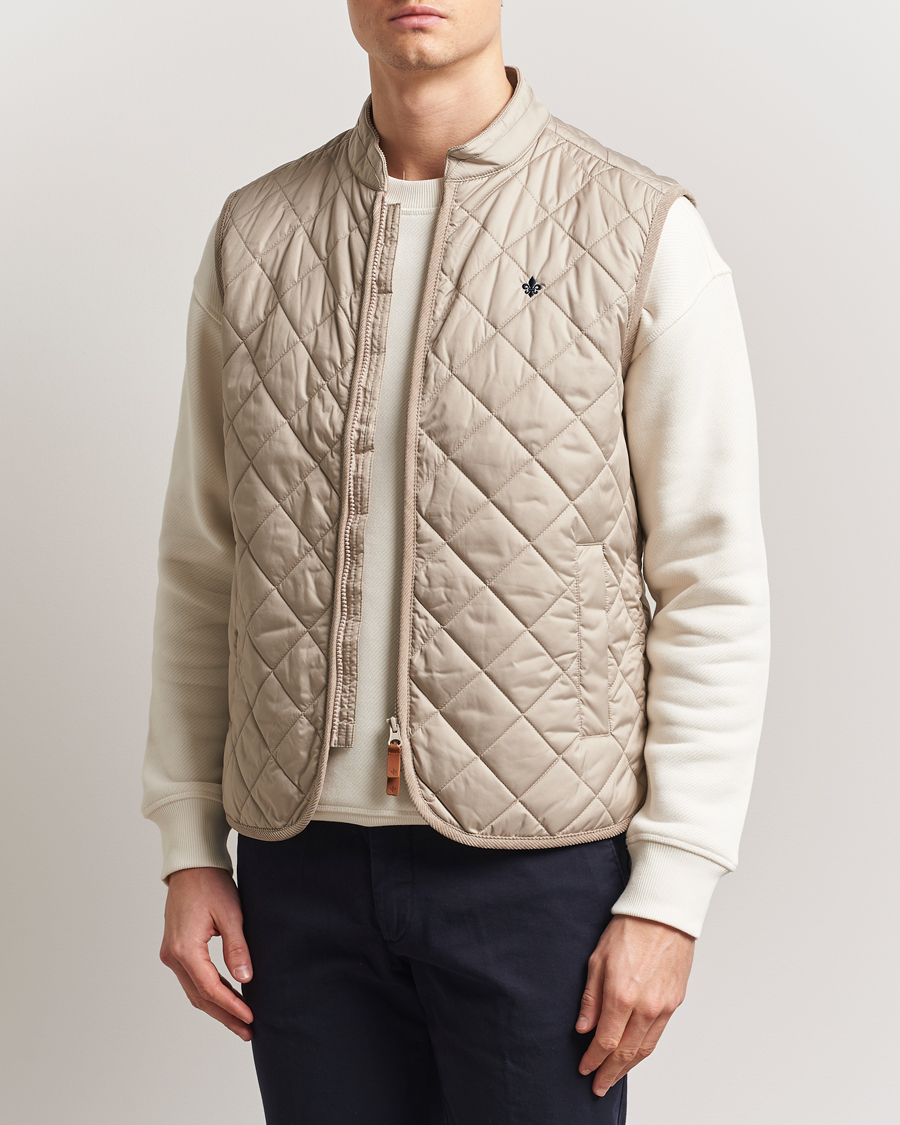 Heren | Gilets | Morris | Teddy Quilted Vest Khaki