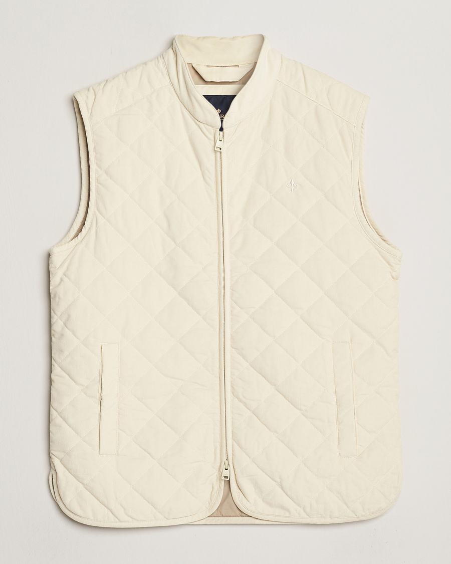 Homme | Manteaux Et Vestes | Morris | Teddy Quilted Cord Vest Khaki