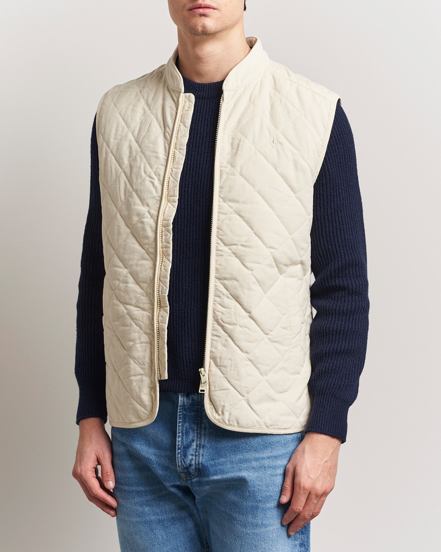 Homme | Manteaux Et Vestes | Morris | Teddy Quilted Cord Vest Khaki