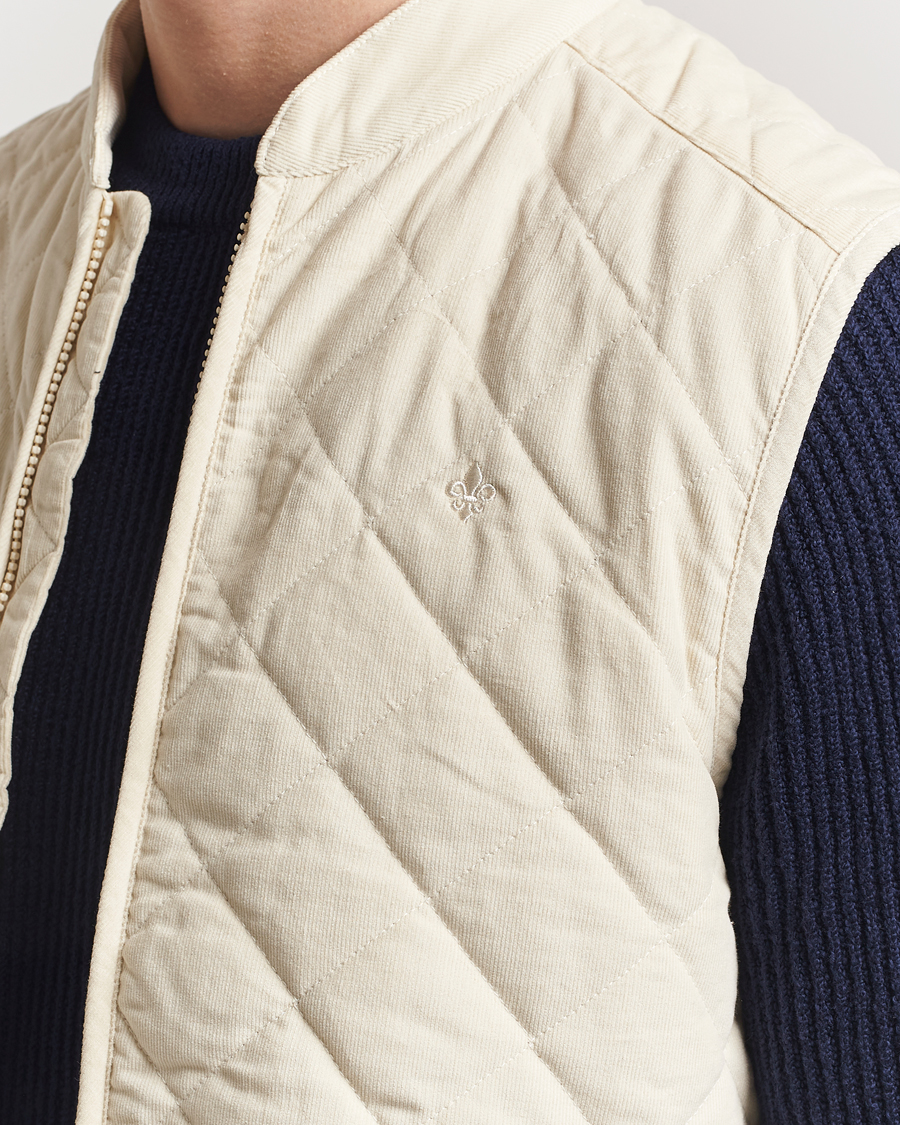 Homme | Manteaux Et Vestes | Morris | Teddy Quilted Cord Vest Khaki