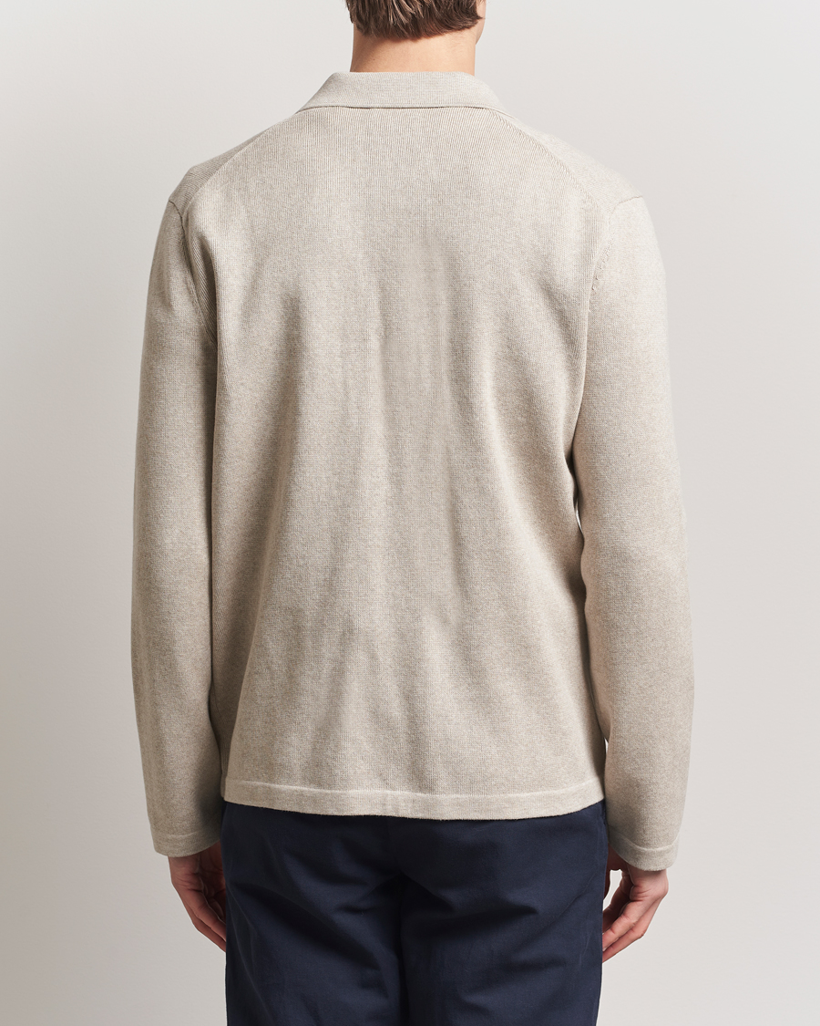 Homme | Chemises | Morris | Jake Knitted Shirt Jacket Beige