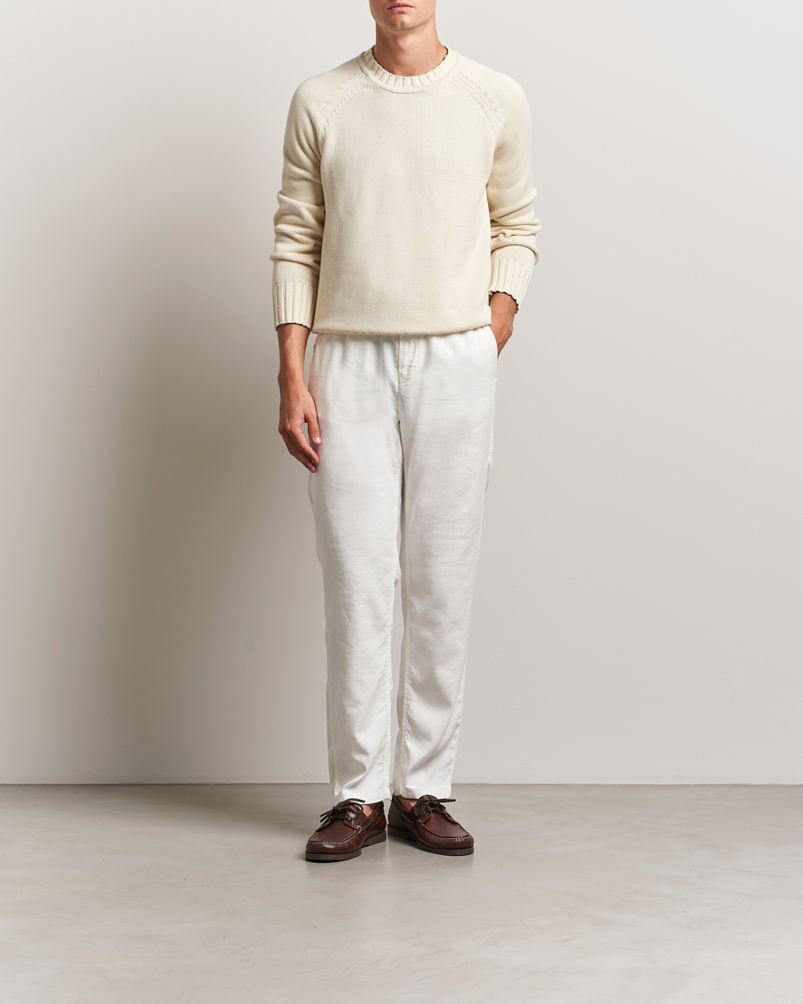 Homme | Pantalons | Morris | Fenix Linen/Cotton Trousers Off White