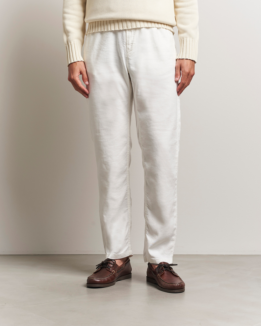 Homme | Pantalons | Morris | Fenix Linen/Cotton Trousers Off White