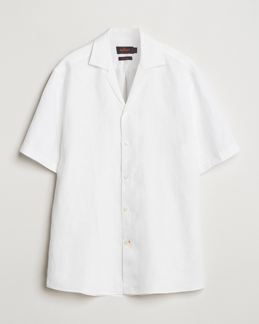 Heren | Overhemden | Morris | Resort Linen Shirt White