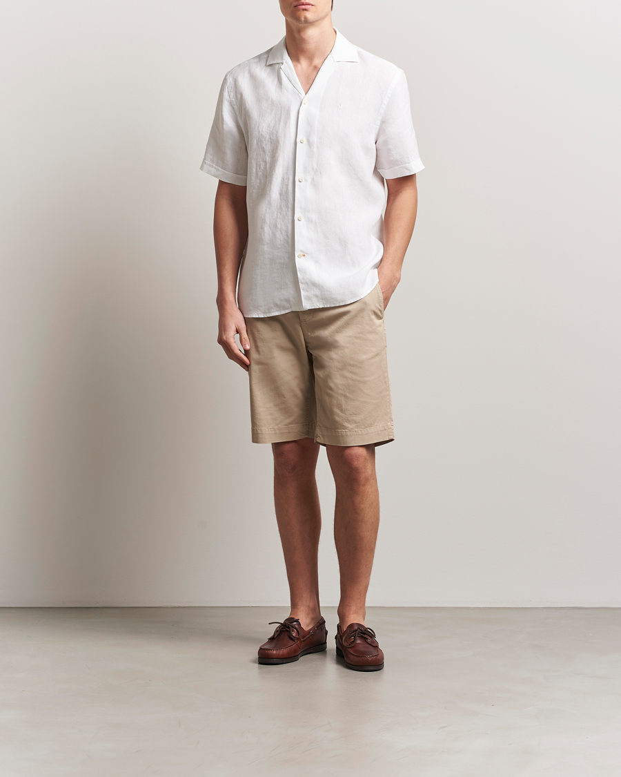 Heren | Overhemden | Morris | Resort Linen Shirt White