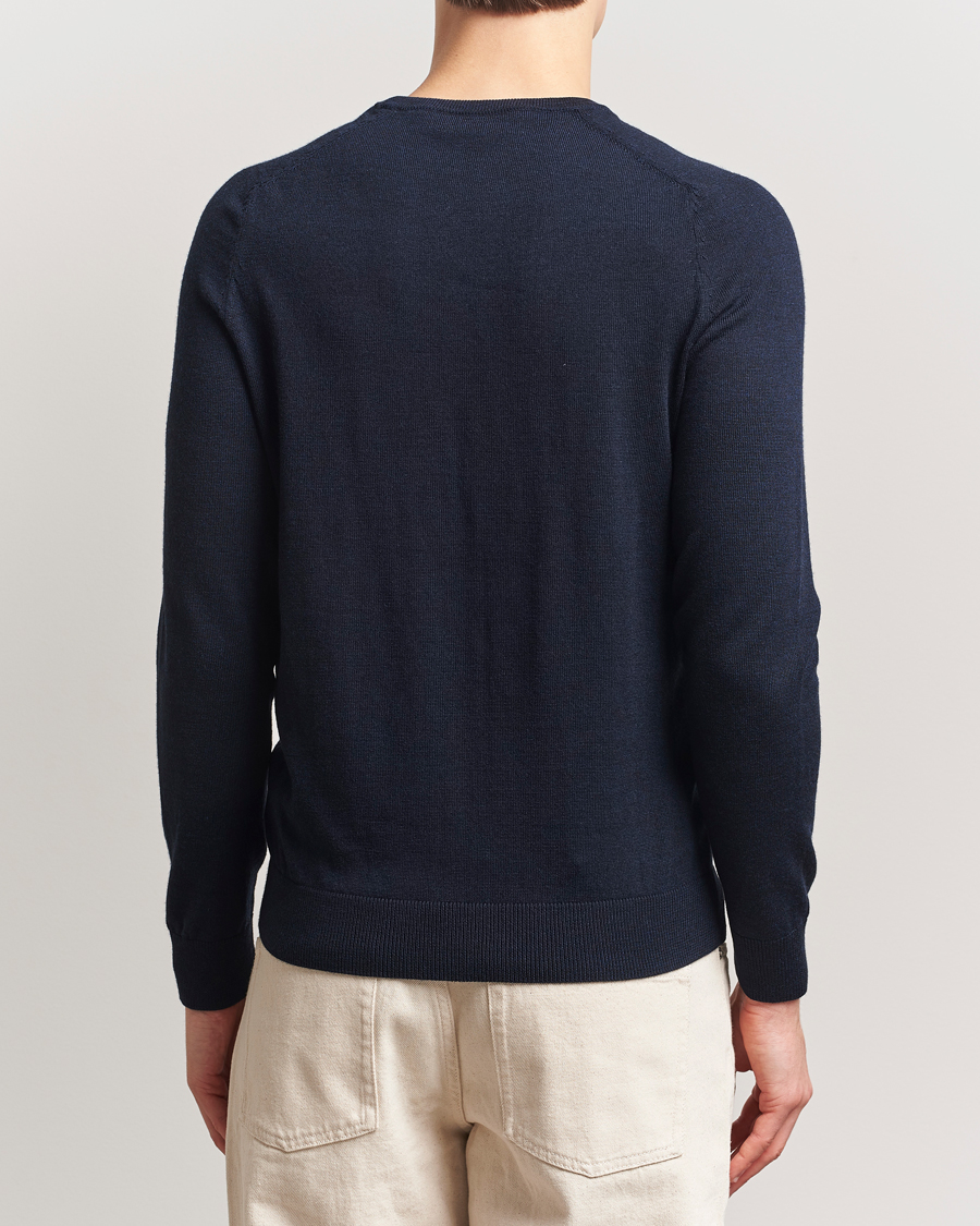 Heren | Truien | Morris | Merino O-Neck Navy