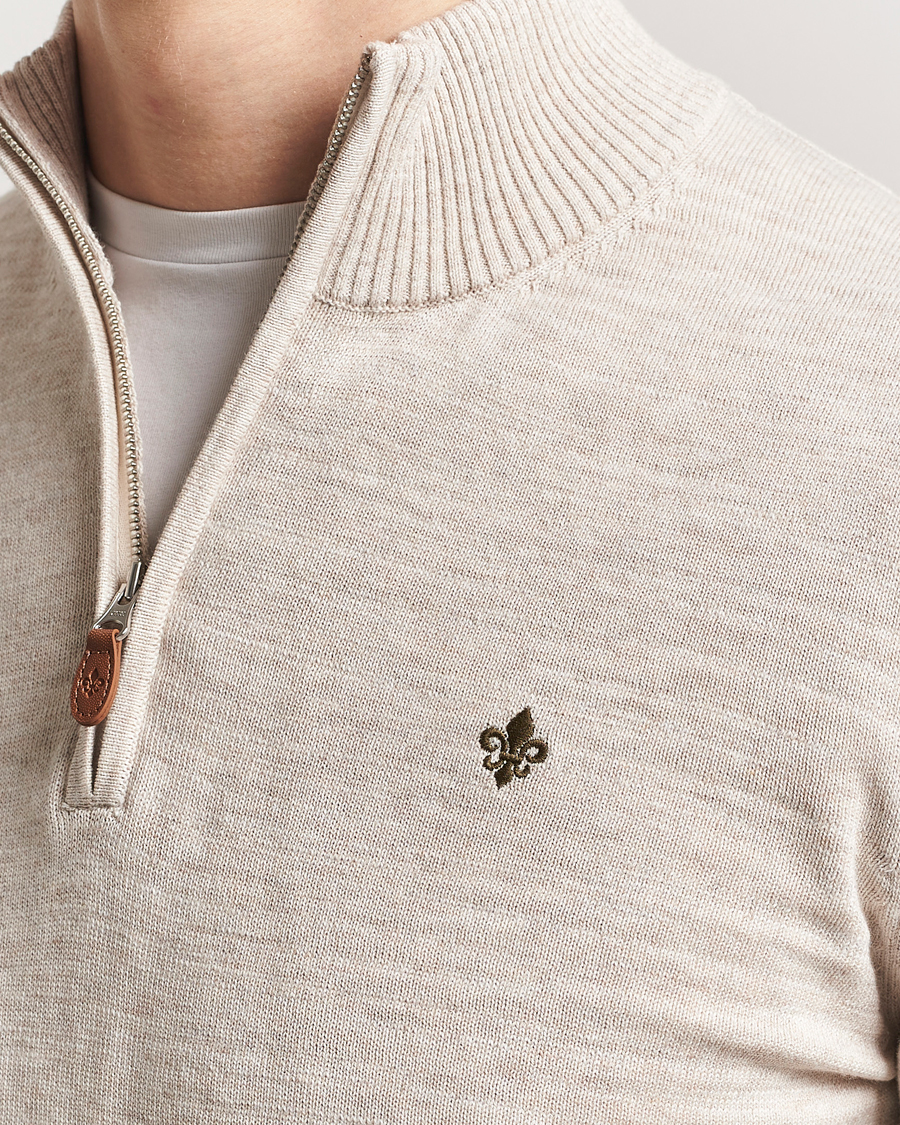 Heren | Truien | Morris | Randall Half Zip Khaki