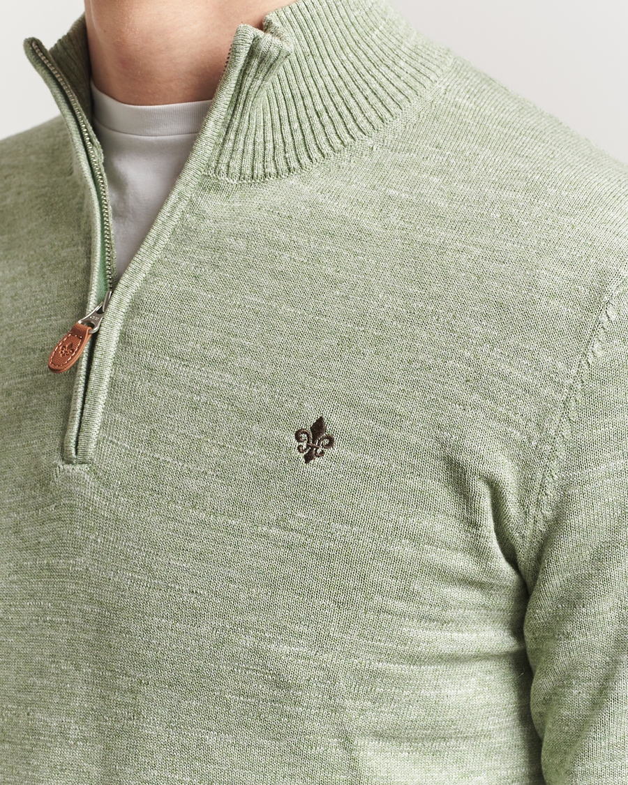 Heren | Truien | Morris | Randall Half Zip Green