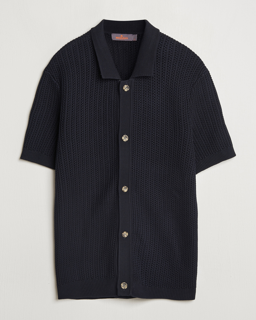 Heren | Overhemden | Morris | Connors Short Sleeve Shirt Old Blue