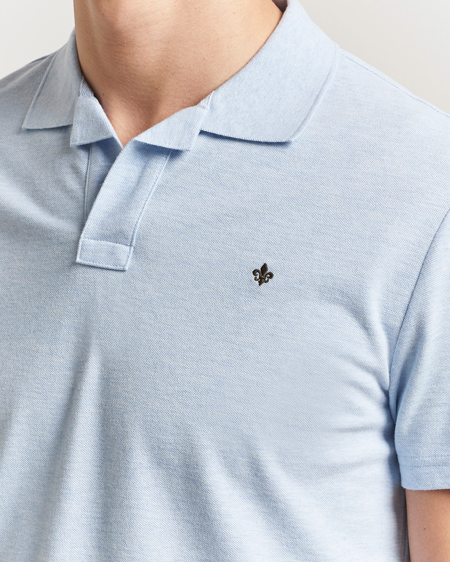 Heren | Polo's | Morris | Dylan Pique Shirt Light Blue