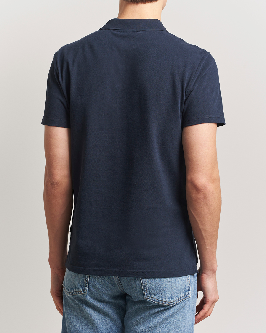 Heren | Polo's | Morris | Dylan Pique Shirt Old Blue