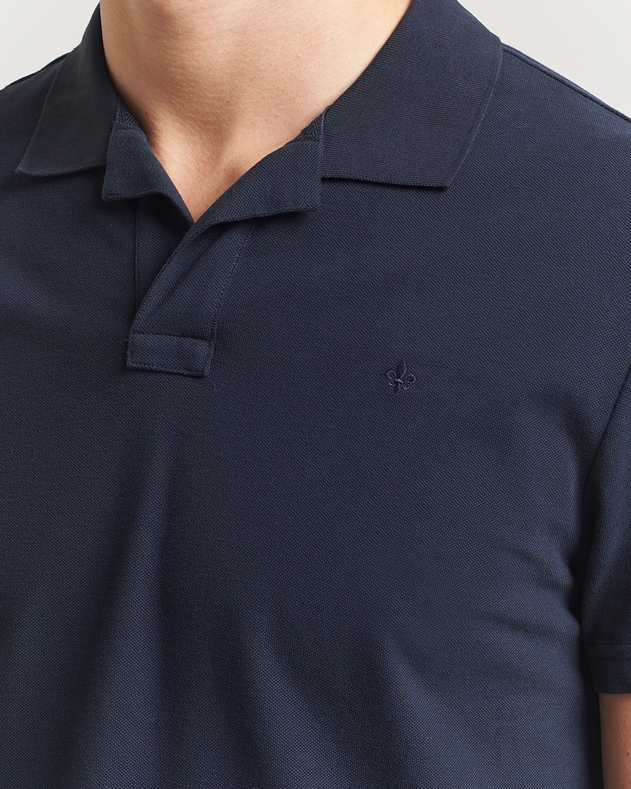 Heren | Polo's | Morris | Dylan Pique Shirt Old Blue