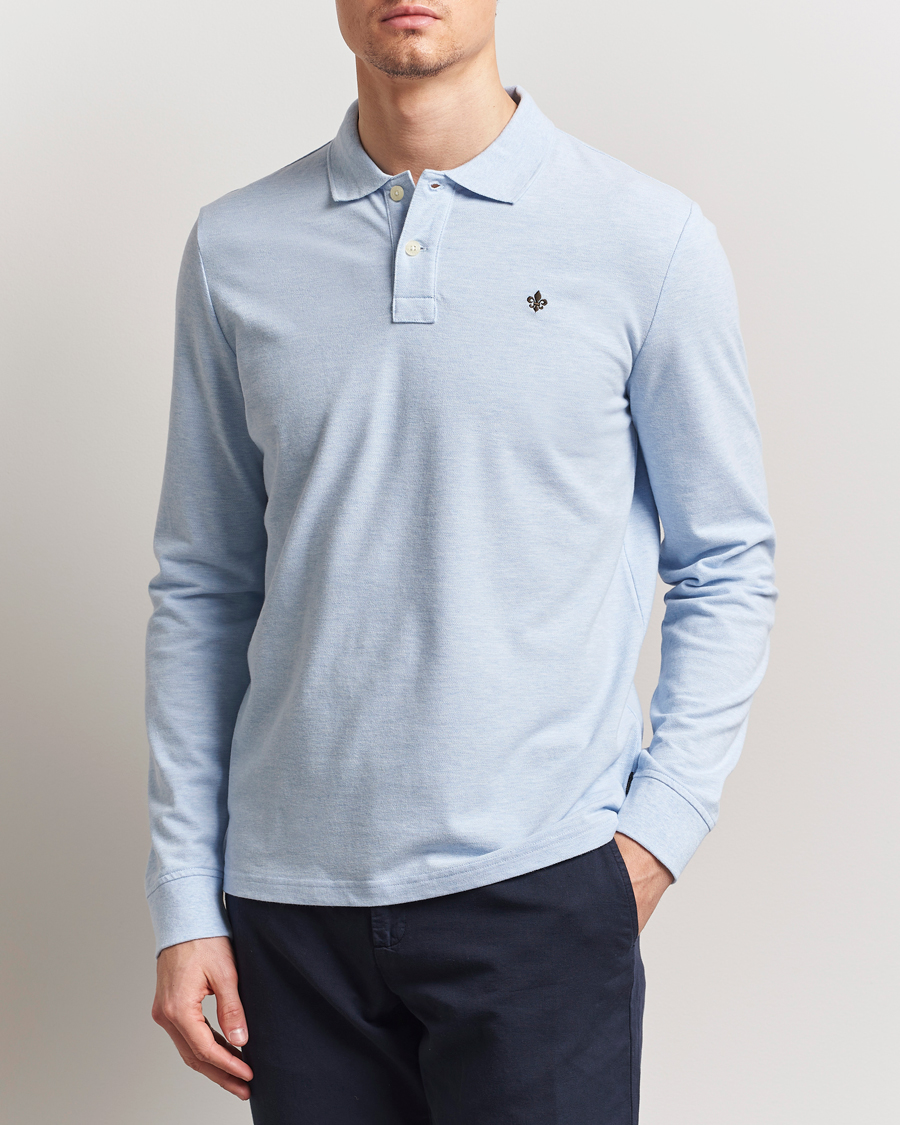 Homme | Pulls Et Tricots | Morris | Camden Long Sleeve Pique Light Blue