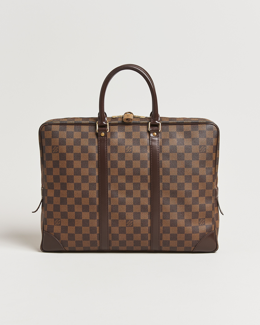 Homme | Louis Vuitton Pre-Owned Porte Documents Voyage Briefcase | Louis Vuitton Pre-Owned | Porte Documents Voyage Briefcase