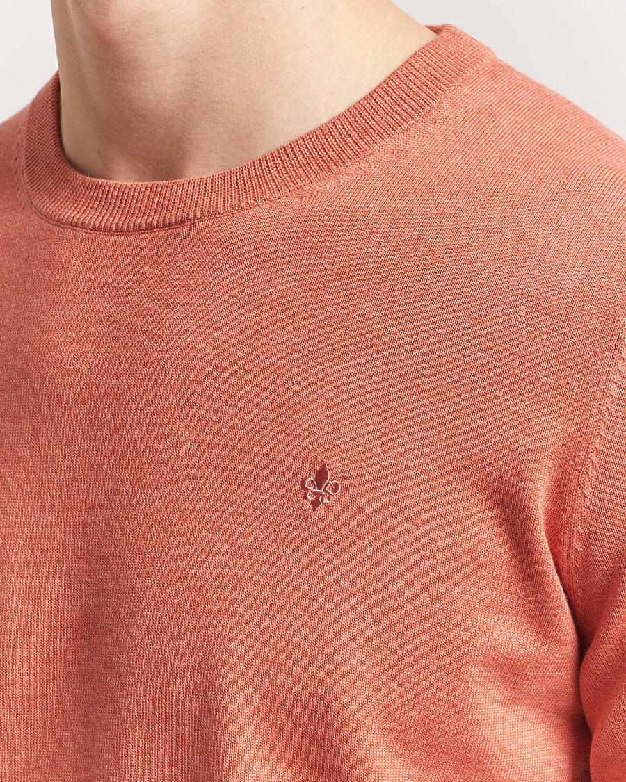 Heren | Truien | Morris | Riley Cotton O-Neck Orange