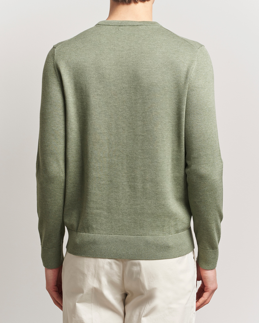 Heren | Truien | Morris | Riley Cotton O-Neck Olive