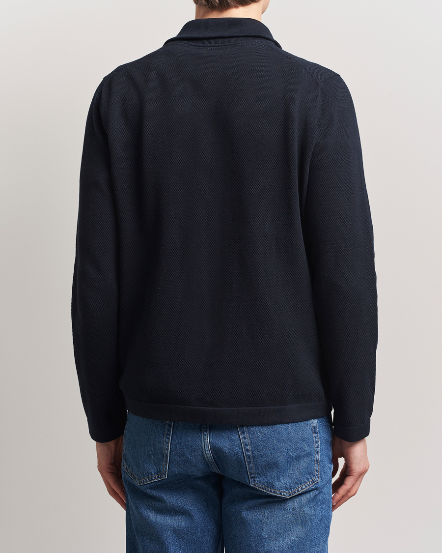 Heren | Truien | Morris | Jake Cotton Half Zip Navy