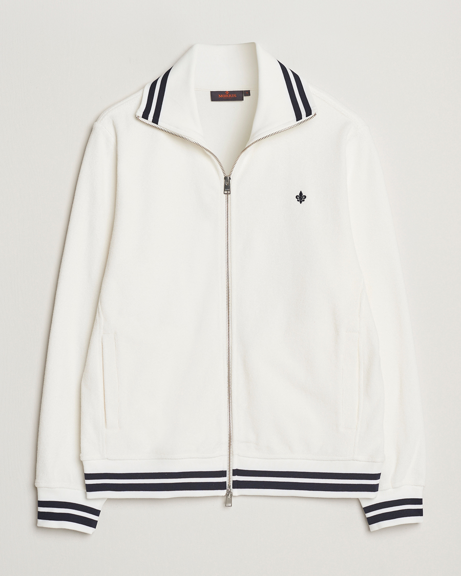 Homme | Pulls Et Tricots | Morris | Reedford Terry Zip Cardigan Off White