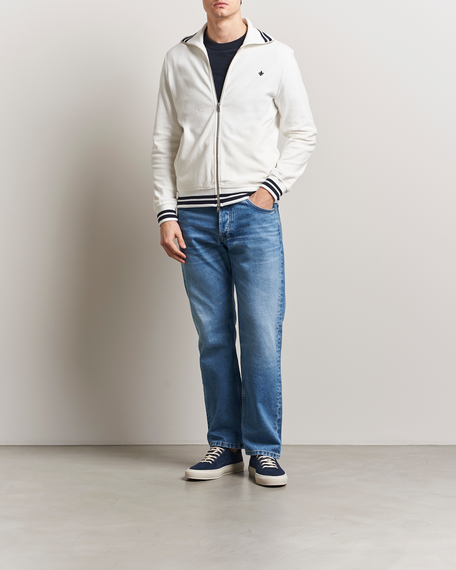 Homme | Pulls Et Tricots | Morris | Reedford Terry Zip Cardigan Off White