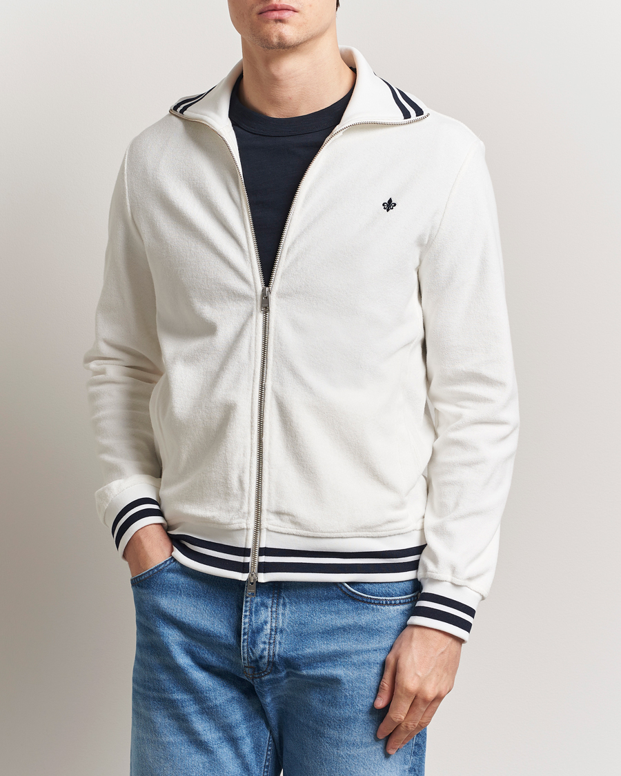 Homme | Pulls Et Tricots | Morris | Reedford Terry Zip Cardigan Off White