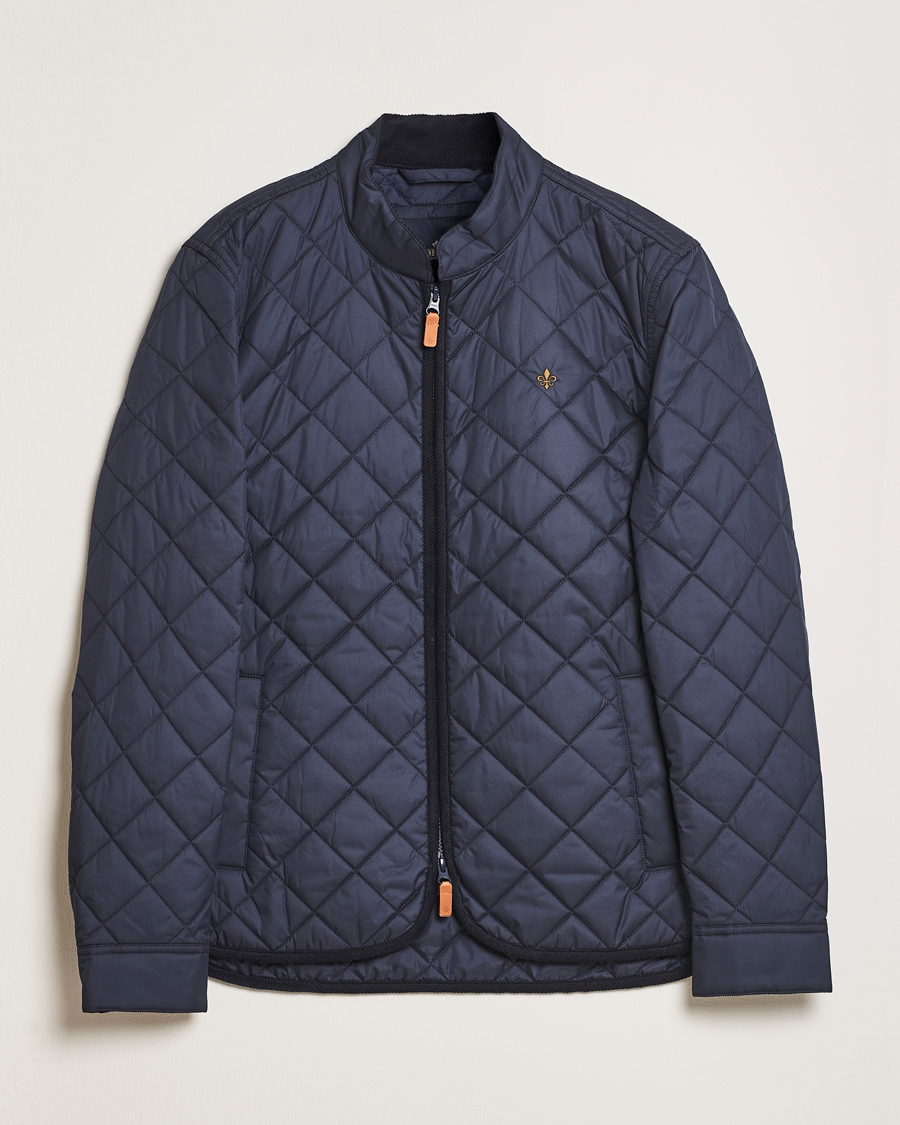 Heren | Jassen | Morris | Teddy Quilted Jacket Navy