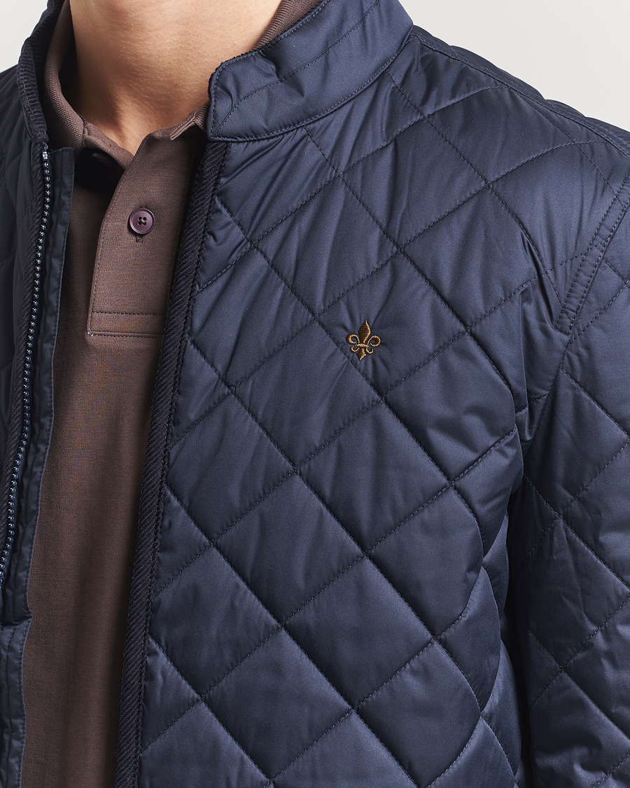Heren | Jassen | Morris | Teddy Quilted Jacket Navy