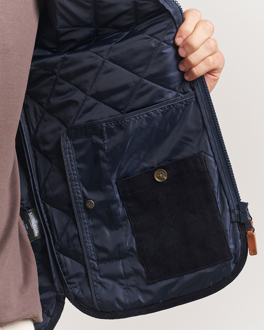 Heren | Jassen | Morris | Teddy Quilted Jacket Navy