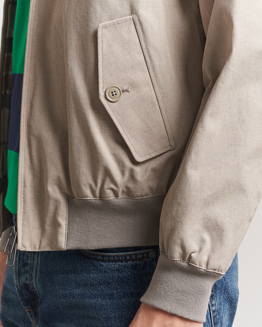 Heren | Jassen | Baracuta | Tent Cloth Coated Cotton/Linen G9 Jacket Beige