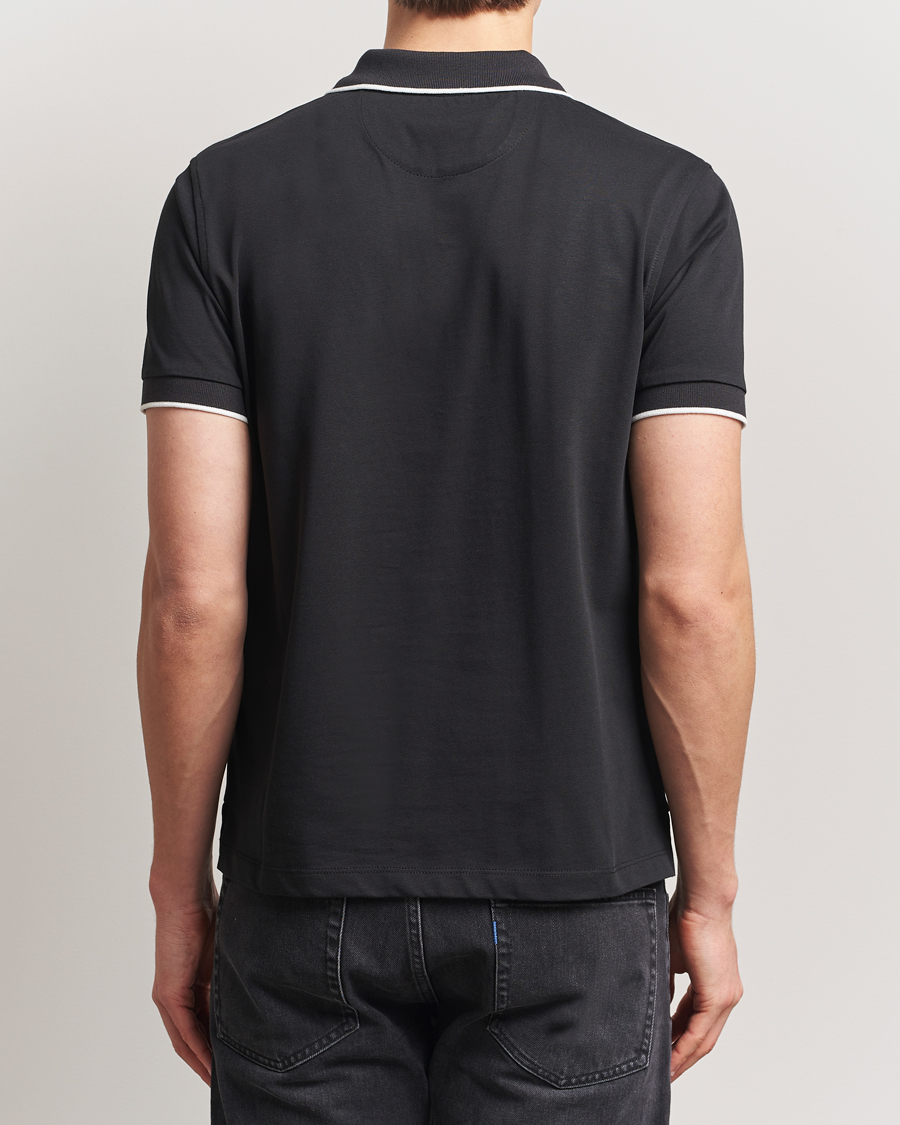 Heren | Polo's | Baracuta | Short Sleeve Cotton Jersey Polo Black