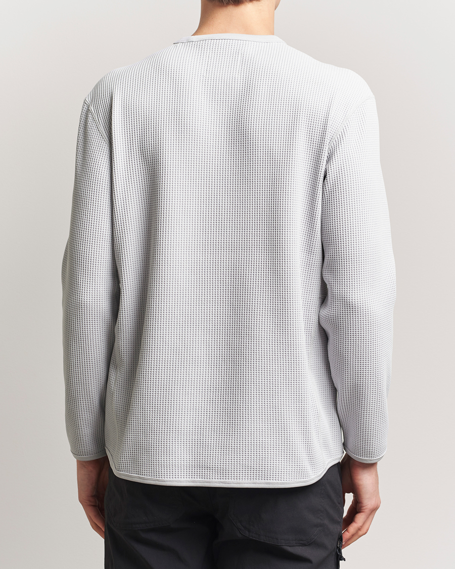 Homme | T-shirts | Snow Peak | Dry Waffle Long Sleeve T-Shirt Light Grey