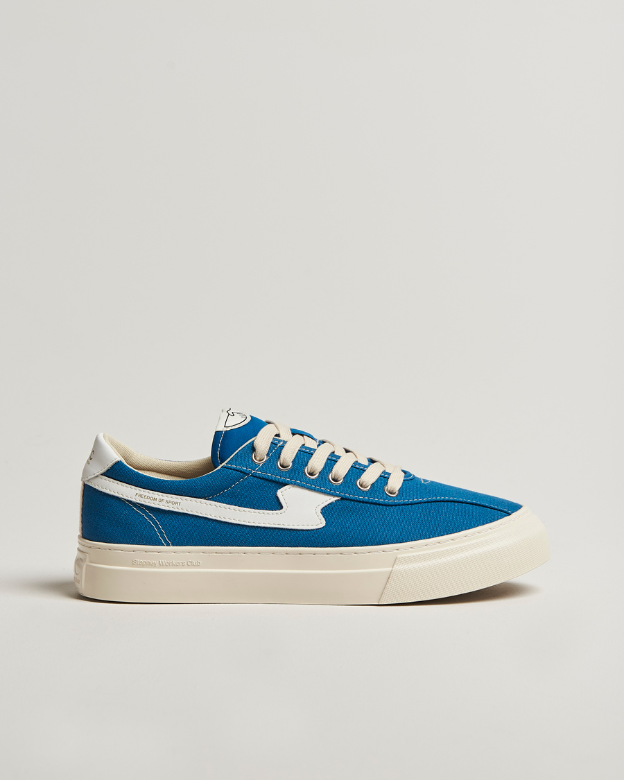 Heren | Sneakers | Stepney Workers Club | Dellow S-Strike Cupsole Canvas Sneaker Sea Blue