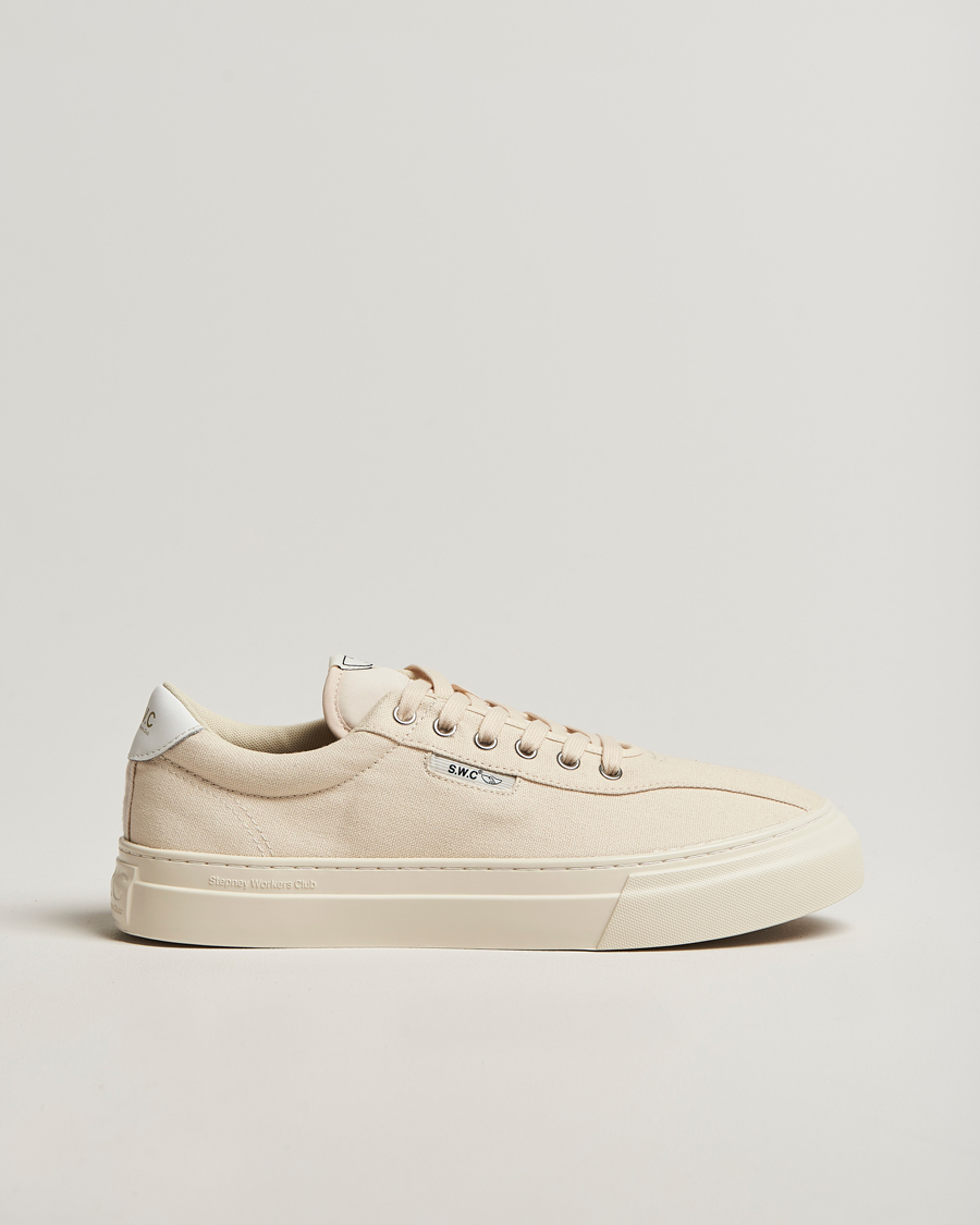 Homme | Baskets | Stepney Workers Club | Dellow 02 Cupsole Canvas Sneaker Ecru Raw