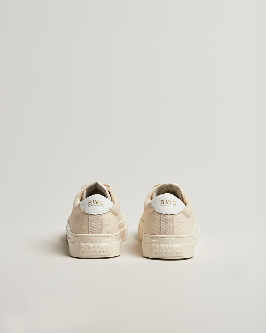 Homme | Baskets | Stepney Workers Club | Dellow 02 Cupsole Canvas Sneaker Ecru Raw