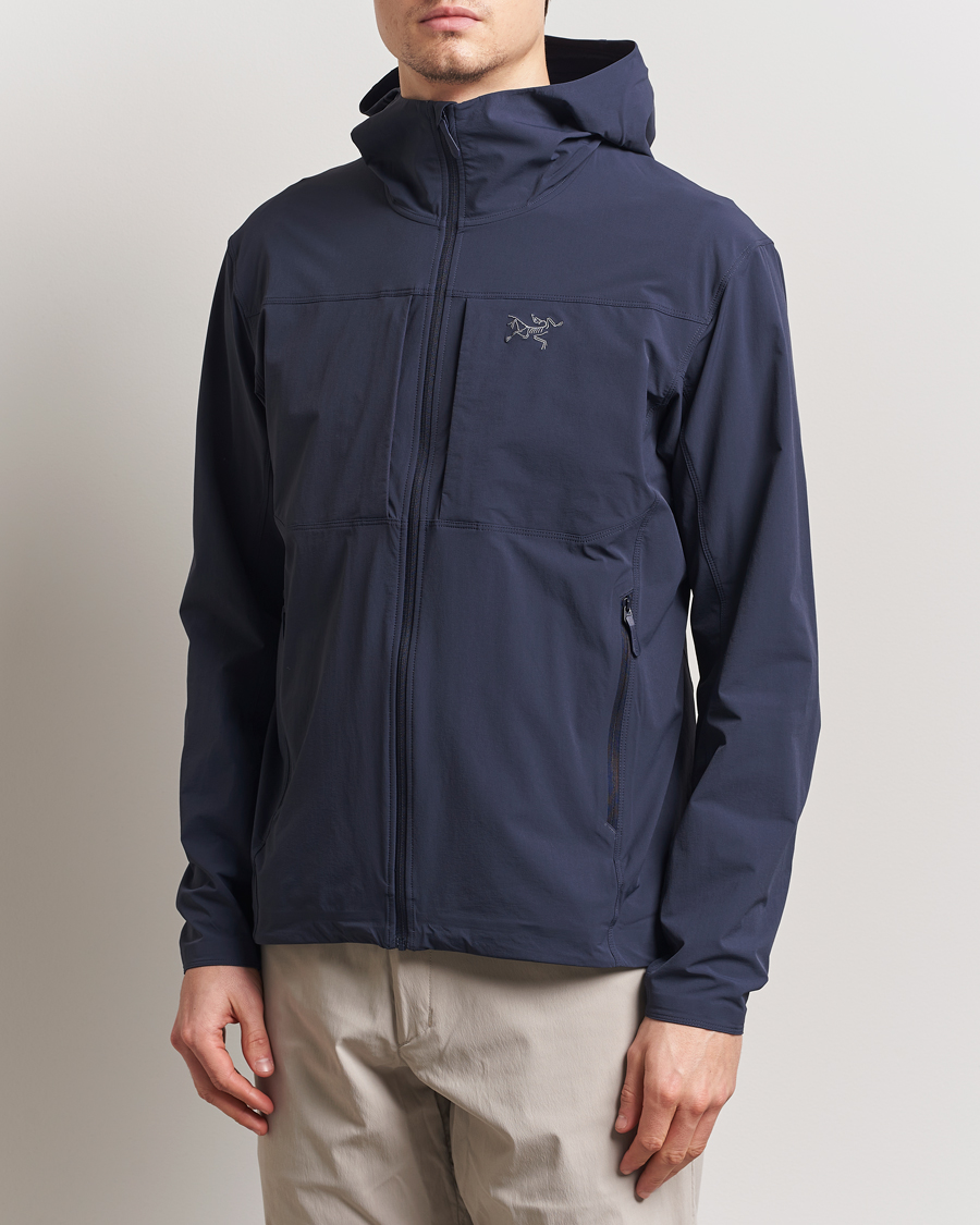 Homme | Manteaux Et Vestes | Arc'teryx | Gamma Lightweight Softshell Hooded Jacket Black Sapphire