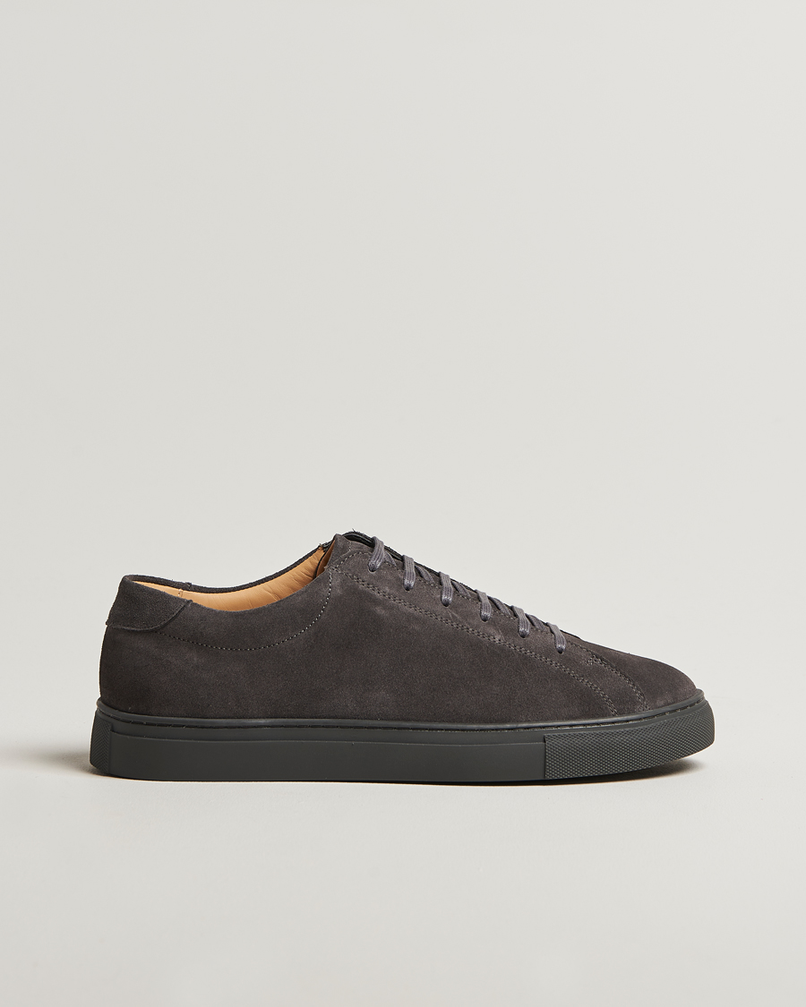 Homme | Baskets | Myrqvist | Oaxen Monochrome II Sneaker Dark Grey Suede