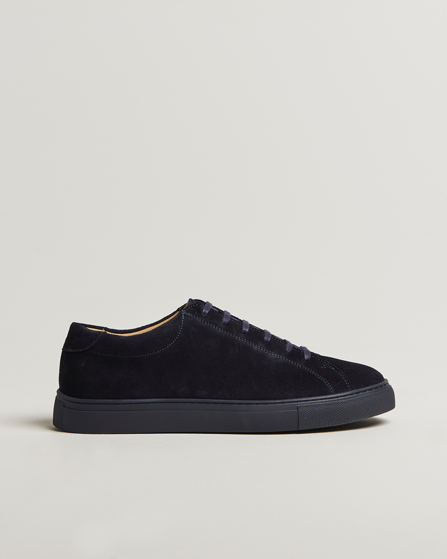 Homme | Baskets | Myrqvist | Oaxen Monochrome II Sneaker Navy Suede