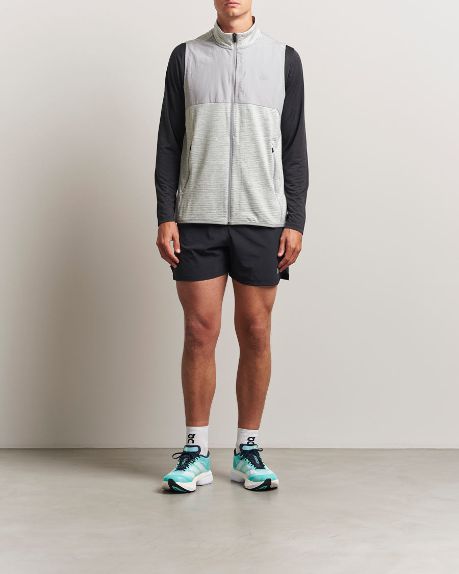 Heren | Jassen | New Balance Running | New Balance Heat Grid Vest Grey