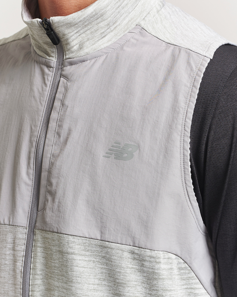 Heren | Jassen | New Balance Running | New Balance Heat Grid Vest Grey