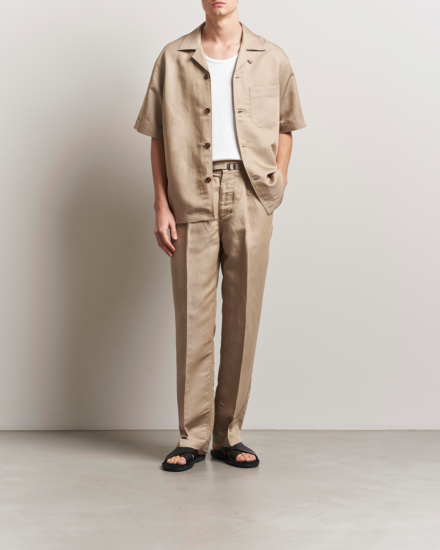 Heren | Overhemden | CDLP | Camp Collar Shirt Hazel Beige