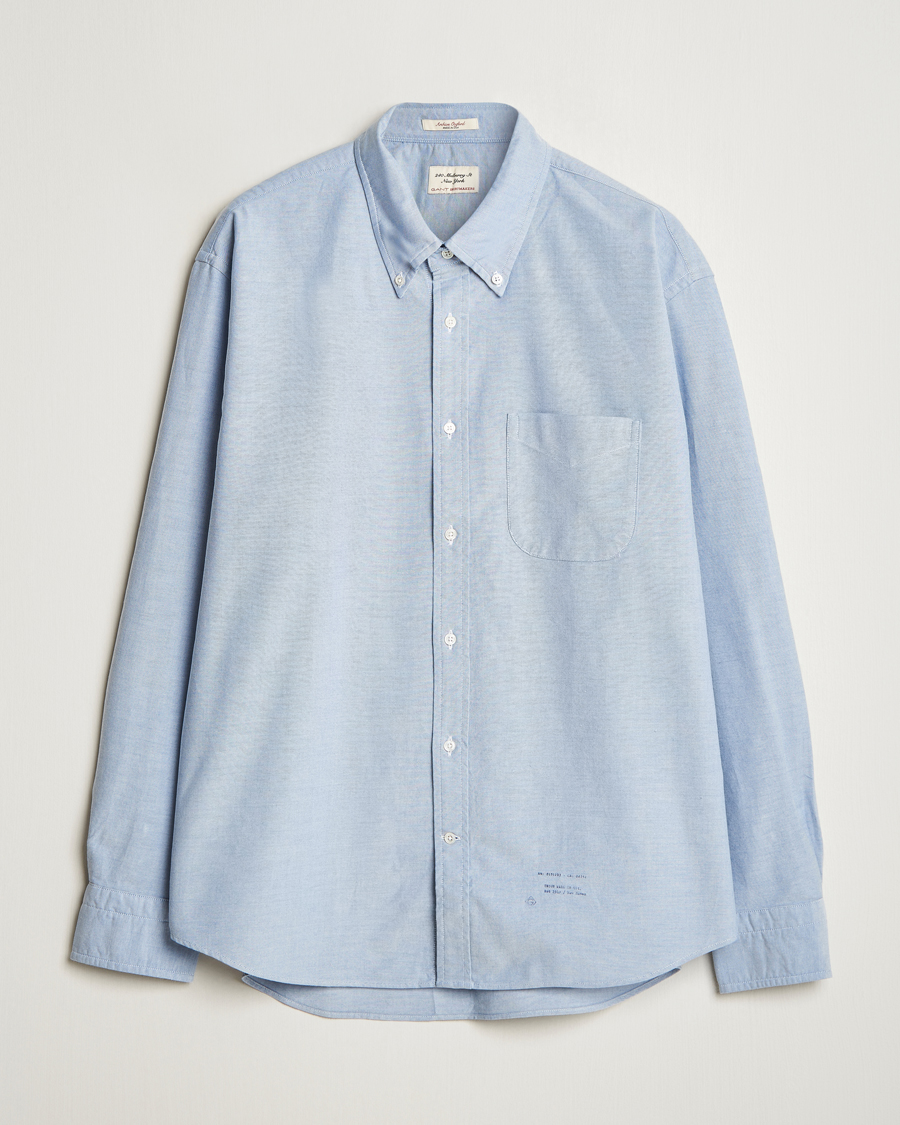 Homme | Chemises | GANT 240 Mulberry Street | Relaxed Fit US Oxford Shirt Blue Water