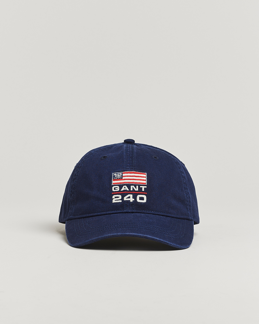 Homme | Bobs Et Casquettes | GANT 240 Mulberry Street | 240 Flag Cap Classic Blue