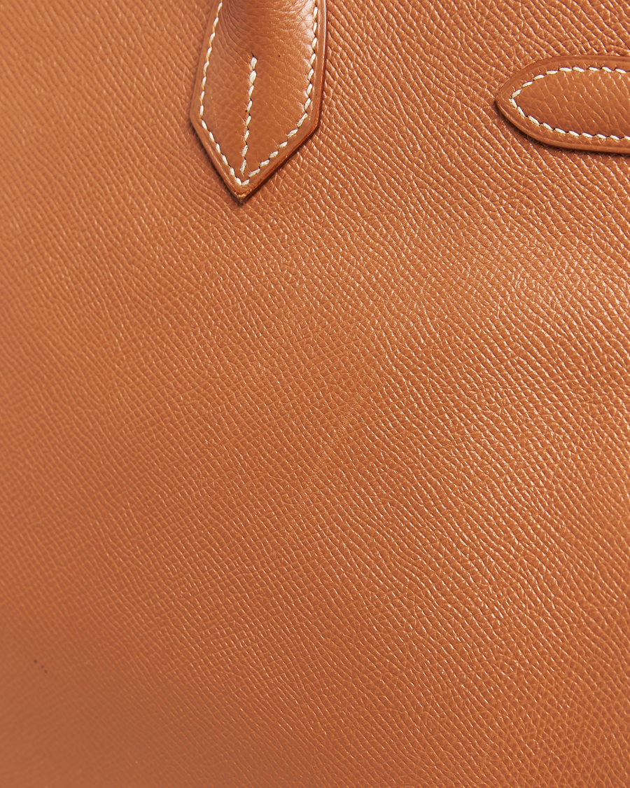 Homme | Hermès Pre-Owned Birkin 35 Handbag Courchevel Gold | Hermès Pre-Owned | Birkin 35 Handbag Courchevel Gold