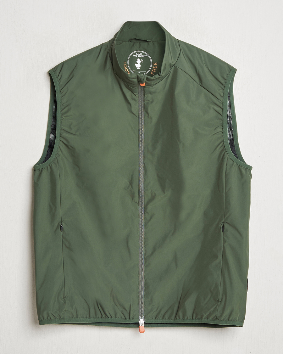 Homme | Gilets | Save The Duck | Mars Wind/Water Resistant Vest Thyme Green