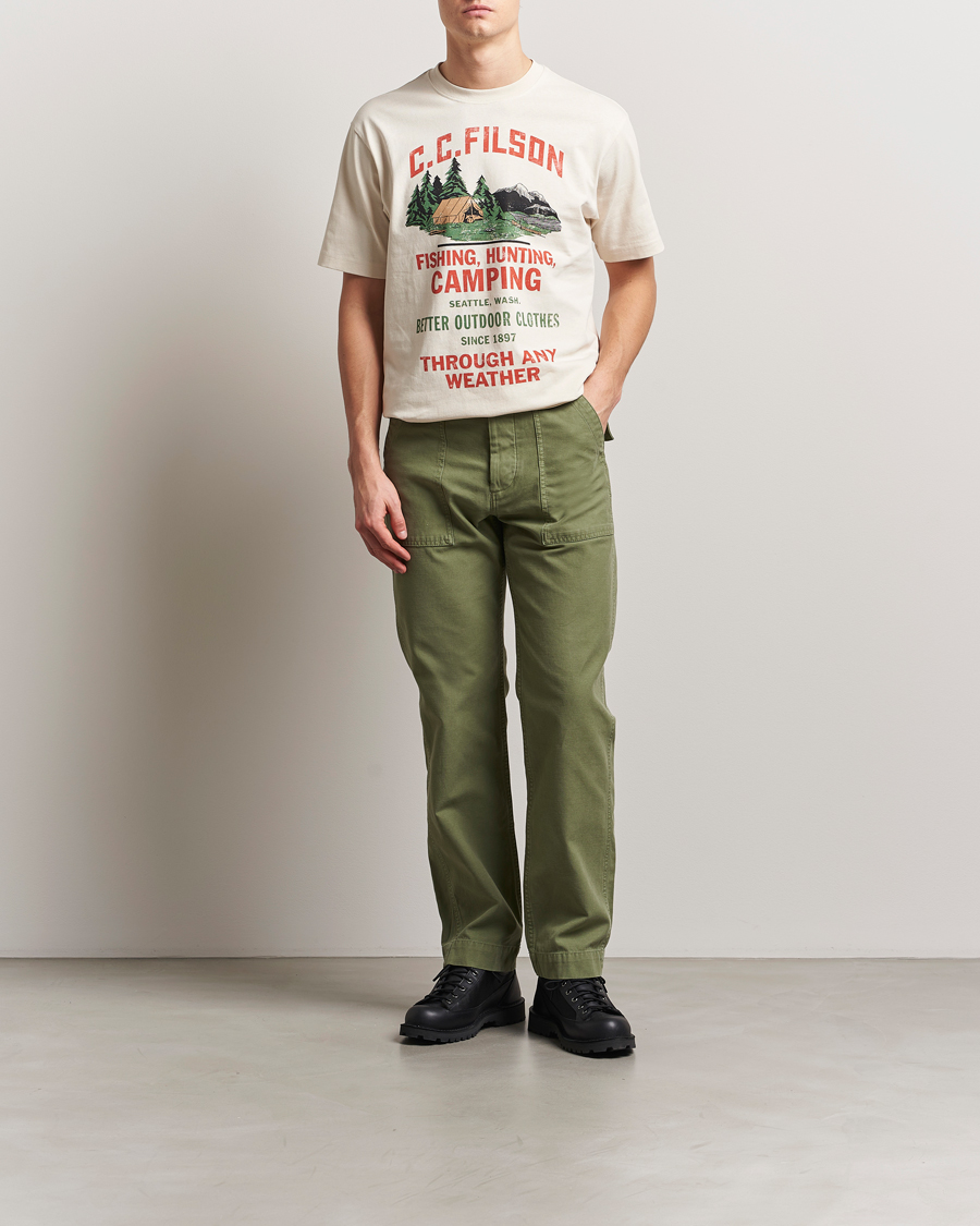 Homme | Pantalons | Filson | Field Supply Pants Washed Green