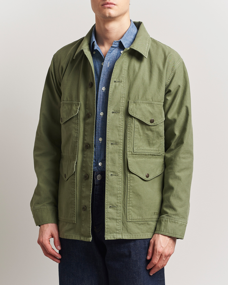 Homme | Manteaux Et Vestes | Filson | Reverse Sateen Field Cruiser Washed Green