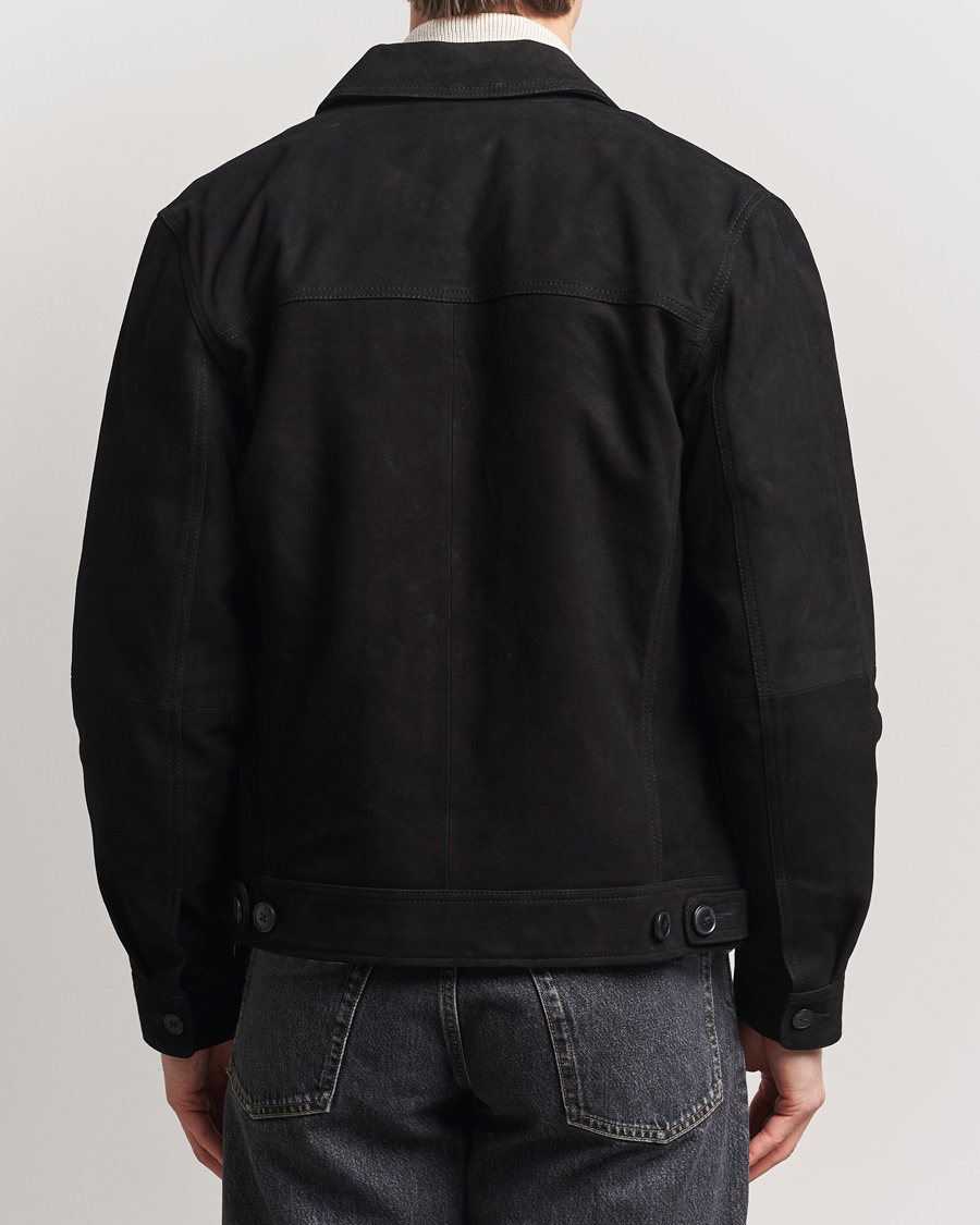 Homme | Manteaux Et Vestes | LES DEUX | Micah Suede Jacket Black