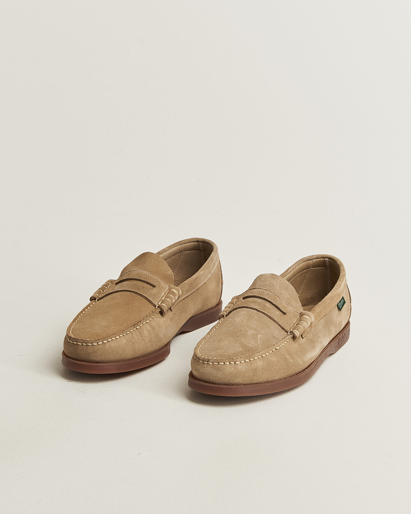 Heren | Instappers | Paraboot | Coraux Moccasin Sand Suede